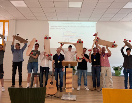 Abschluss des Projektes „Longboard“ und Übergabe der Boards