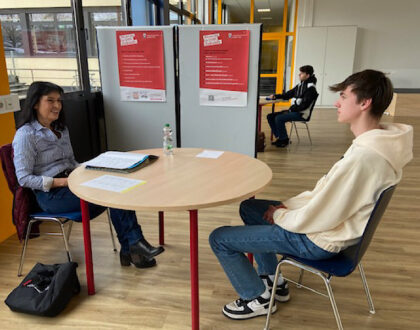 Bewerbertraining der Berufsfachschule